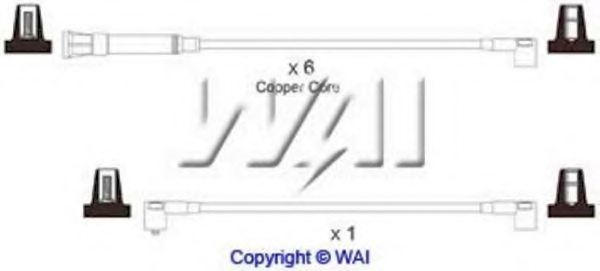WAIglobal SL669 Ignition Cable Kit